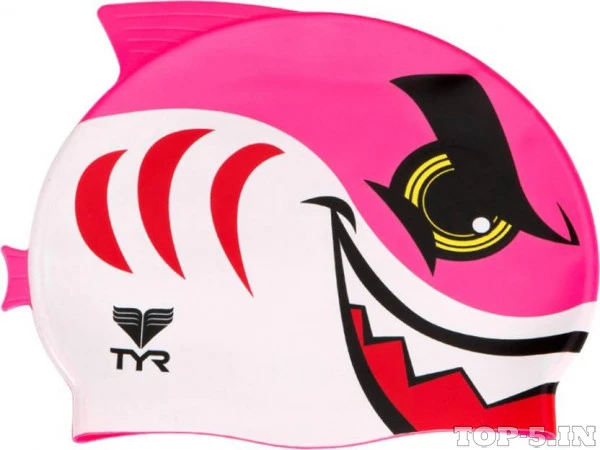 TYR Shark Swim Silicone Swimming Cap