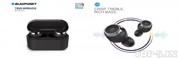 Blaupunkt BTW01 True Wireless HD Sound Bluetooth Earbuds