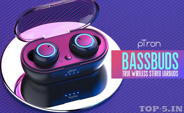 PTron Bassbuds True Wireless Earbuds
