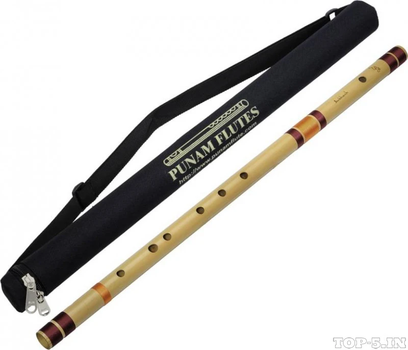 Punam Flutes E Natural Base Bamboo Flute