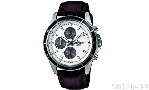 Casio Edifice Chronograph White Dial Men's Watch - EX097