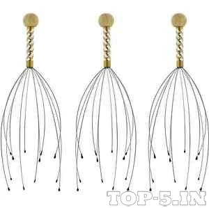 Kikkerland Bokoma Hand Held Scalp Head Massager