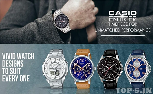 Casio Enticer Black Dial Men's Watch