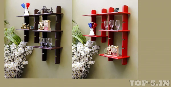 Onlineshoppee Handicraft Design Wall Shelf 