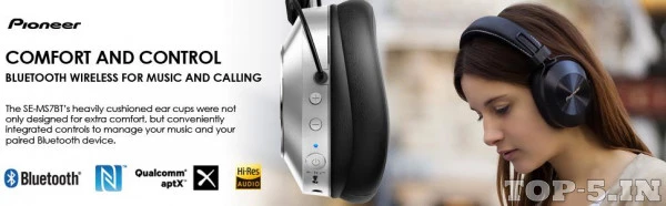 Pioneer Bluetooth Over Ear Wireless Headphones