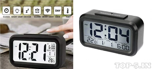 Inside Collection Digital Smart Alarm Table Clock Inside Collection Digital Smart Alarm Table Clock